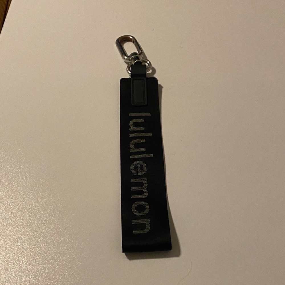 Lululemon Black Lanyard with Metal Clip